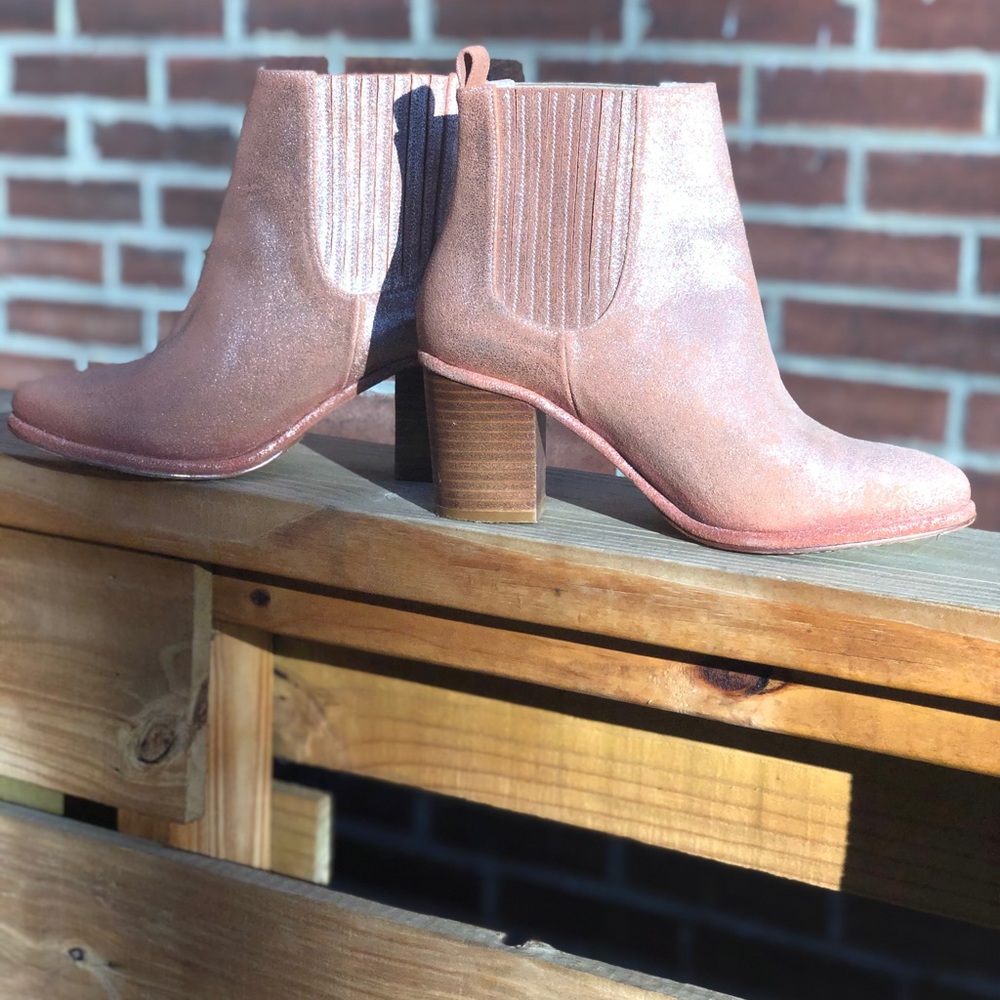 Opening Ceremony Pink Sparkle Heeled Boot